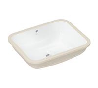 hansgrohe Xuniva Q lavabo bajo encimera, con rebosadero, sin agujero para grifo, 500x400mm, blanco, 60154450
