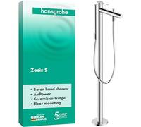 hansgrohe Zesis S Mezclador monomando de bañera, de pie, 74445000, Color: cromado