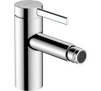 hansgrohe Zesis S mezclador monomando para bidé con juego de desagüe metálico, 122mm de proyección, 74201000, Color: cromado