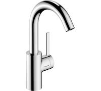hansgrohe Zesis S Mezclador monomando de lavabo 210 CoolStart con caño giratorio sin juego de desagüe, cromo, 74741000