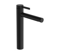 hansgrohe Zesis S Mezclador monomando de lavabo 230 CoolStart para lavabos sobre encimera, con desagüe automático, 74730670, Color: negro mate