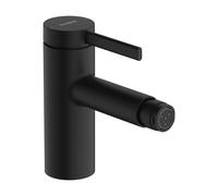 hansgrohe Zesis S mezclador monomando para bidé con juego de desagüe, 122mm de proyección, 74200670, Color: negro mate