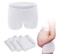 HANSILK 3 pzas. Bragas de Maternidad/Postparto, Cómodas Sin Costuras y Sin Presión en el Abdomen para el Embarazo/Recuperación después de una Cesárea