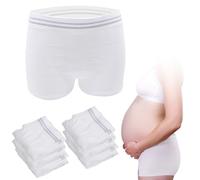HANSILK 6 pzas. Bragas de Maternidad/Postparto, Cómodas Sin Costuras y Sin Presión en el Abdomen para el Embarazo/Recuperación después de una Cesárea