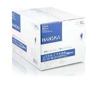 HANSKA Paquete de 1000 guantes desechables de nitrilo Azul - Sin polvo - Desechables - Ambidiestros - Base de goma - Apto para uso médico y manipulación de alimentos (1000, XL)