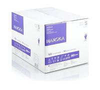 HANSKA Paquete de 1000 guantes desechables de nitrilo morado - Sin polvo - Desechables - Ambidiestros - No estériles - Base de goma - Apto para uso médico y manipulación de alimentos (1000, S)