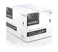 HANSKA Paquete de 1000 Guantes desechables de nitrilo negros - Sin polvo - Desechar - No estériles - Base de goma - Apto para ámbitos médicos, manipulación de alimentos (1000, XS)