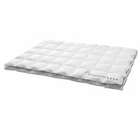Hanskruchen® Edredón de verano de 240 x 220 cm, muy ligero, fabricado en Alemania con 100 % plumón, apto para alérgicos en cinco niveles de calor