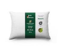 Hanskruchen® Premium de Luxe Almohada de plumón 50x75 cm - Fabricado en Alemania Almohada de plumas de 100% algodón - Almohada de plumón de 3 cámaras para alérgicos [1er Pack]
