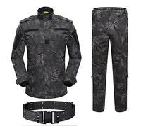 HANSTRONG GEAR Militar táctico para hombre caza combate BDU uniforme camisa y pantalones con cinturón, TIPO, XL