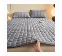HANSULAN Impermeable Almohadillas De Cama, Suave Cómodo Almohadilla De Colchón Ultra Absorbente Reutilizable Compresas para La Incontinencia, Lavable-Gris-120X200cm