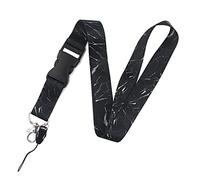 hansum Lanyards para cuello, Lanyards personalizados con hebilla de seguridad, para porta tarjetas de identificación, llaves, permisos de trabajo, teléfonos móviles (Color : Marble1, Size : 51.5cm)