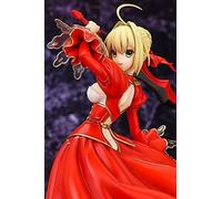 Hantai Anime Girl Figura de edición limitada de anime japonés Fate Stay Night Fate/Extra Ver. Figura de acción de sable rojo, decoración de niñas bonitas de 23 cm, figura de juguete para adultos