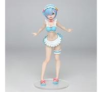 Hantai Anime Girl Figura de edición limitada de anime japonés Re:life In A Different World From Zero EXQ Rem Traje de baño de pie Hermosa Niña Figura de acción de PVC Modelo Adulto Juguete Ornamento