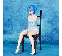 Hantai Anime Girl Figura japonesa Anime Girl Re:Life In A Different World From Zero Rem Underwear Pijamas Silla Figura Figura de Acción de PVC Juguete Adulto Modelo Coleccionable Muñeca Adornos de