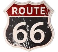 Hantajanss Route 66 Signs Vintage Señalización para decoración del hogar 29,2 x 30,5 cm