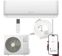 HANTECH Aire Ar acondicionado split 12000 BTU modelo H-PRO blanco branco - silencioso, con app móvil, 3 m tubería, soporte pared