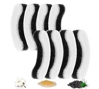 Hantoc 8 Piezas Filtros Fuente Gatos, Filtros de Repuesto para 1.8L Bebedero Gatos Silenciosa y WF050TP y HA-CH-PE1 Filtros Fuente con Resina y Carbón Activo