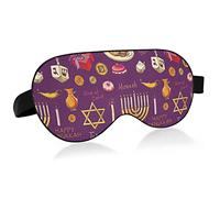 Hanukah Purim Pesach Sukot Rosh Hashanah Bird Eye Fabric Sleep Mask, Blindfold, Super Smooth Eye Mask