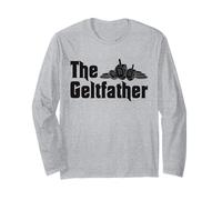 Hanukkah Dreidel Juego Judío Papá Menorah Latkes Gelt Padre Manga Larga