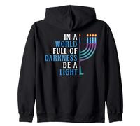 Hanukkah En el Mundo Lleno de Oscuridad ser una luz Chanukah Sudadera con Capucha