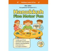 Hanukkah - Fine Motor Fun: Over 50 Hanukkah activity pages for kids! Jewish holiday coloring, tracing, mazes, and fine motor skill practice for ... school (Hebrew learning workbook for kids)