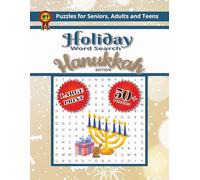 Hanukkah Holiday Word Search Puzzle Book Large Print: Word Search with Easy-to-Read Print about Hanukkah, Holidays, Traditions, and More | 110 Pages | ... Stocking Stuffers, Vacations and Free Time