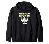 Hanukkah Ocho Noches locas Sudadera con Capucha