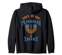 Hanukkah This is My Pajamakah Menorah Jewish Chanukah Pijama Sudadera con Capucha