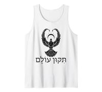 Hanukkah Tikkun Olam Repara el Mundo en Paloma judía hebrea Camiseta sin Mangas