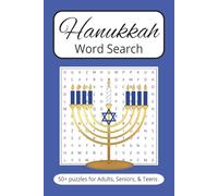 Hanukkah Word Search Book: Puzzles With Easy to Read Print about Chanukah & Hanukah Traditions | 6x9 inches 110 pages | 50+ Puzzles… Gift for Vacations, Holidays, Travel Games