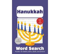 Hanukkah Word Search Book: Word Searches with Easy to Read Print about Hanukkah, Jewish Holidays, Menorah and More | 6x9 inches, 110 pages | 50+ Puzzles…Gift for Vacations, Holidays, and Free Time