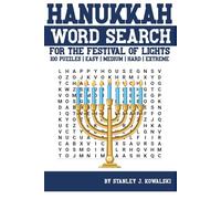 Hanukkah Word Search: For The Festival Of Lights: 100 Puzzles | Easy | Medium | Hard | Extreme (Holiday Word Search Puzzle Books)