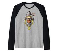 Hanuman Dios Hindú Hinduismo Mitología Mono Espiritual Zen Camiseta Manga Raglan