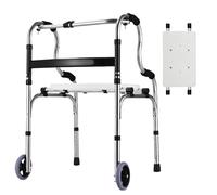Hanured Andador para personas mayores, Andadores adultos con 2 ruedas, Caminadores para Mayores, Andadores con Asiento