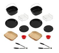 Hanured Juego de 11 accesorios para freidora, compatible con las freidoras sin aceite Philips de 7,2 l y 8,3 l, y con las freidoras sin aceite COSORI de 5,5 l, 6 l y 6,4 l (2 unidades)