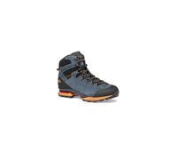 Hanwag - Zapatillas de senderismo Hombre - Makra Trek Gtx Steel/Orange de Cuero - Talla 44,5 - Gris Gris 44.5