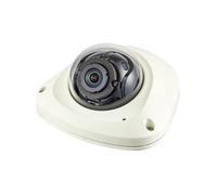 Hanwha Cámara IP minidomo Wisenet X 2M AI, 2.4mm antivandálico, WDR 150dB, IK10, IP66, NEMA 4X, PoE, vista de pasillo, análisis de video avanzado