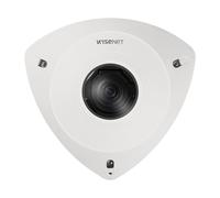 Hanwha Techwin TNV-8011C - Cámara IP de montaje en esquina antiligadura de 5 MP | PoE, IK10, H.265, WDR, vista de pasillo, microSD | Cámara de seguridad CCTV con lente fija de 2,3 mm