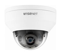 Hanwha Techwin Wisenet Cámara de Seguridad IP Fija Dome Exterior 4MP QNV-7022R con Visión Nocturna y Audio, Blanco, Soportes Múltiples Idiomas (Español)