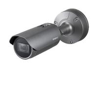 Hanwha Vision XNO-6080R Cámara bullet IP 2Mpx, óptica motorizada 2.8-12mm, IR 50 m con ICR, WDR 150 dB, H.265, 60ips, 2 ranuras