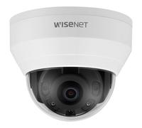 Hanwha Wisenet Cámara de Seguridad IP QND-8020R Exterior 5MP Domo Fijo IR Visión Nocturna 20m, 4mm, 82°-105°, PoE, Compatible con MicroSD