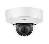 Hanwha Wisenet P Cámara IP Minidomo 2M AI 4.38-9.33mm Motorizada Antivandálica IK10+ IP66/67 IR40 Detección Atributos COVID