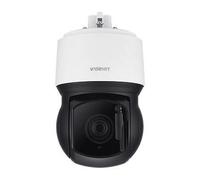 Hanwha Wisenet X Domo PTZ IP 4K con IA, Zoom Óptico 30x, IR 200m, Limpiaparabrisas, Estabilización de Imagen, Exterior IP66 IK10