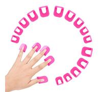 Hanyousheng 26PCS / Set Plantilla de Esmalte de Uñas Protectores de Uñas de Plástico Reutilizable Cubierta Protección UñAs Escudo A Prueba De Derrames Herramientas Protectoras De Manicura