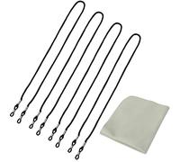 Hanyousheng 4 Piezas Cuerda para Gafas Antideslizante, Cuerda de Montura de Gafas de Sol de Nylon, Cadenas Ajustables para Mujer Hombre niño