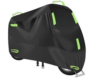 HanYT Lona Impermeable Protectora Motocicleta para Piaggio Vespa 125 Primavera, Protectora contra Rayos UV, Lluvia y Polvo, con Abertura Exterior la Cerradura.