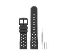 HANYTON Correa de repuesto de goma de silicona suave compatible con TAG Heuer Watch Formula 1 de 22 mm, color negro