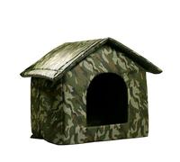 Hanzete - Casa para gatos y perros callejeros, uso en interiores y exteriores, protección contra el viento y la lluvia, tela Oxford, impermeable y a prueba de humedad, fácil instalación, calidez