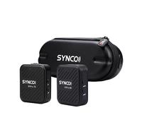 Hanzete G1A1 Pro - Sistema de micrófono inalámbrico con 1 receptor y 1 micrófono, rango de transmisión de 200 m, batería integrada con funda de carga de repuesto para teléfonos Android, computadora,